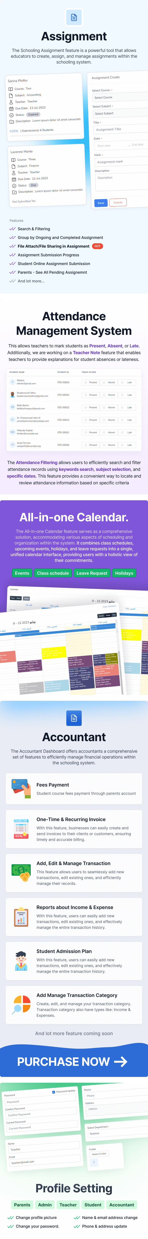 Schooling - School Management System (SPA)